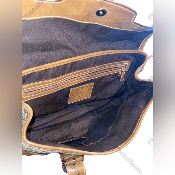 🎉HP🎉Coach Classic Soho Satchel Canvas & Leather Handbag/Purse #7080 - Picture 5 of 9